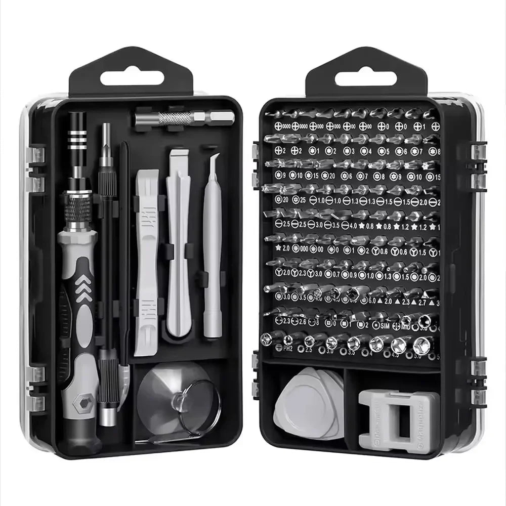 115-in-1 Precision Screwdriver Kit, Includes Magnetic Tips, Ideal for Electronics and Laptop Repairs, Professional Nut Driver