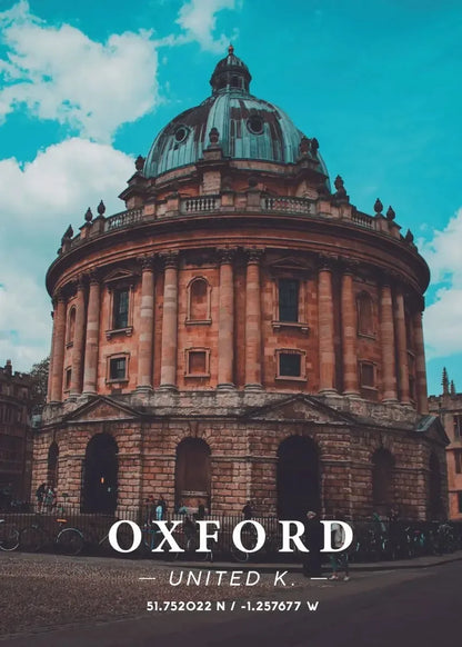 Nordic Pop Travel City Landscape Posters Oxford Paris Decorative Prints Wall Art Canvas Pictures for Living Room Decor Paintings