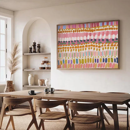 Colourful Pastel Trendy Aesthetic Art Poster Abstract Colour Block Home Decor Printing Living Room Canvas Painter Home Wall Art