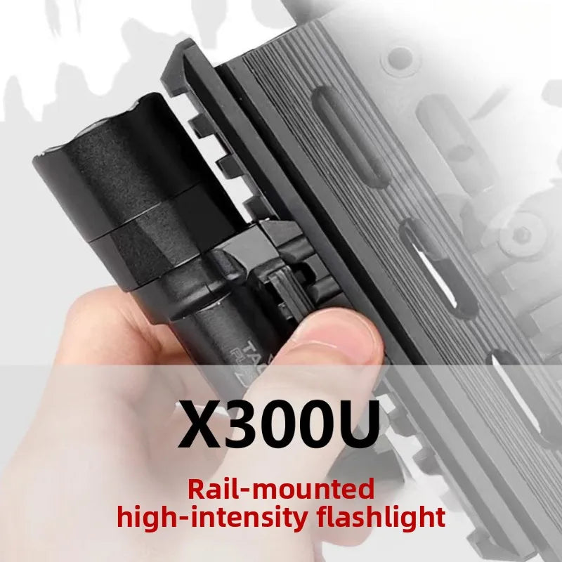 Surefir X300U Scout Light Gun Light Lanterna Rifle Strobe Flashlight Fit 20mm Rail Airsoft Hanging FlashlightHunting