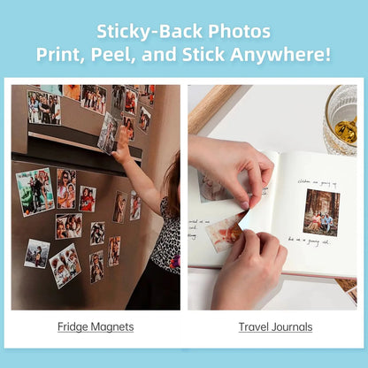 HPRT MT53 Portable Mini Mobile Pocket Printer 2x3 Inch Print Maker Sticky-Backed Photo Paper Bluetooth Mobile Thermal Machine