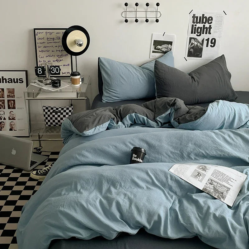 Bedding Comforter sets Duvet Cover bedsheets set with pillowcase Bedding Linens Set for Queen/King Bed edredones de cama