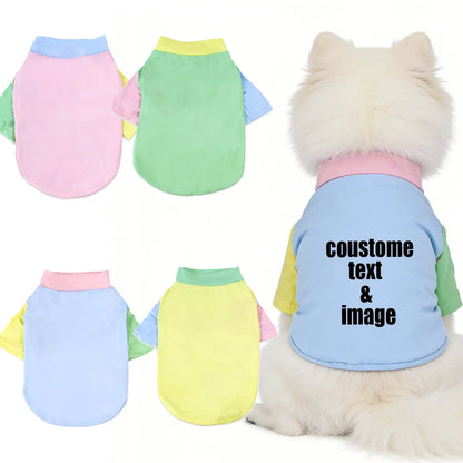 1 Pc Pet T-shirt  Fashionable Cartoon Bear Soft Breathable Dog Vest Cat Casual Clothes