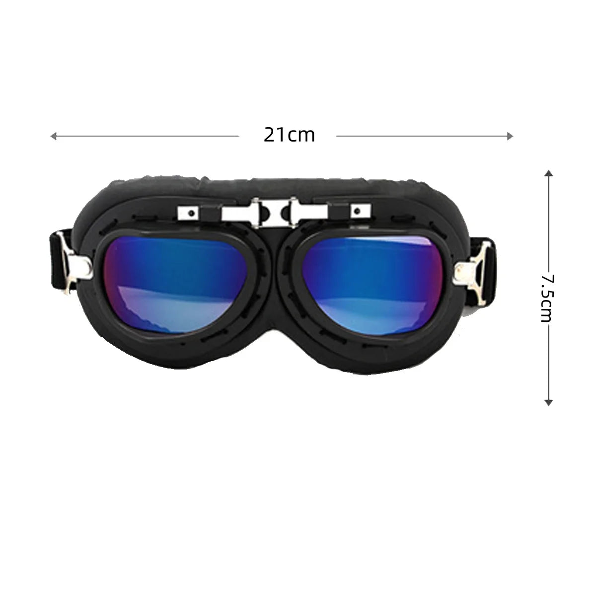 Motorcycle Bicycle Open Riding Retro Helmet, Casco Half Helmet, Cool Matching Glasses Universal Adjustable DOT Certification