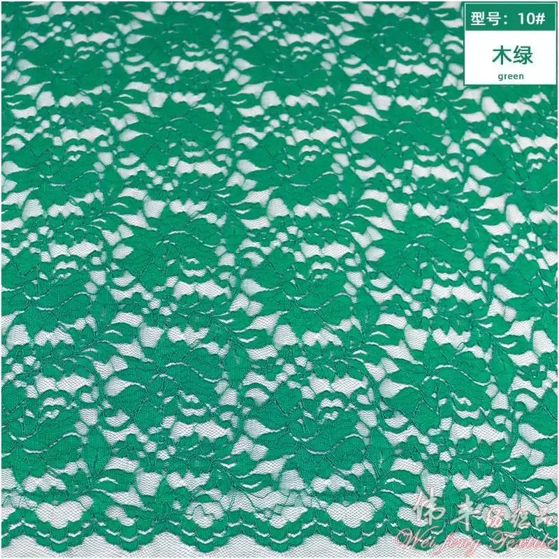 Lace Fabric Elastic By The Meter for Needlework Curtains Dresses Skirts Clothes DIY Sewing Comfortable Soft Cloth Red White Blue