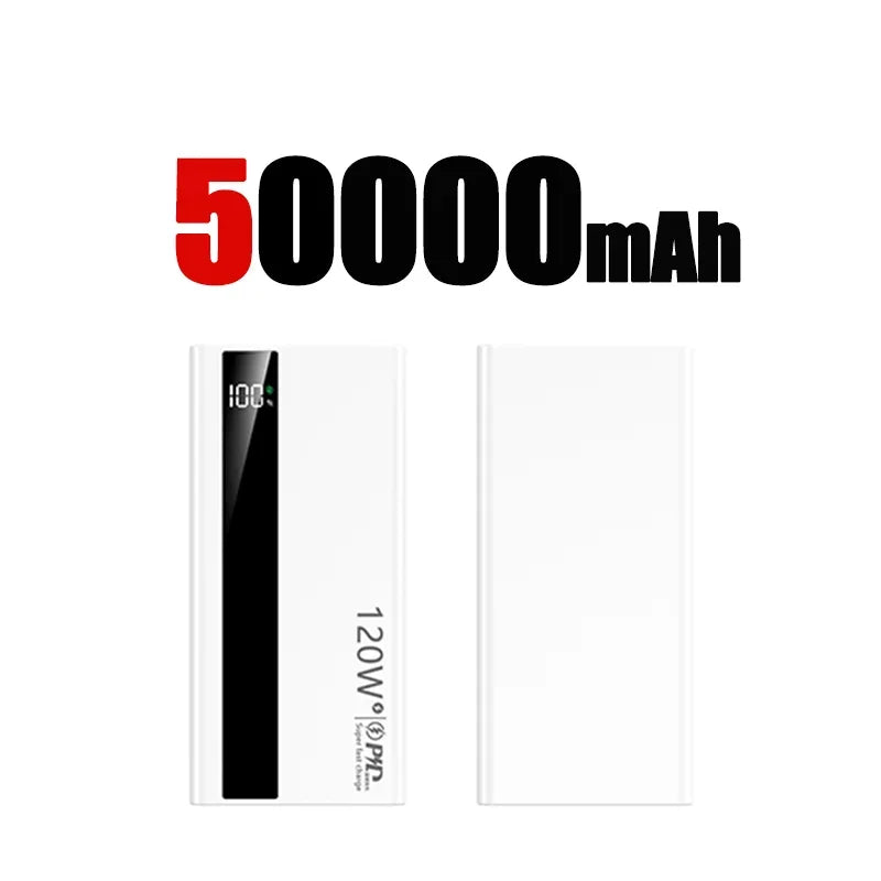 Lenovo 120W Fast Charging Large Capacity 200000mAh 2027 Digital Display Power Bank Outdoor Power Supply for Huawei iPhone