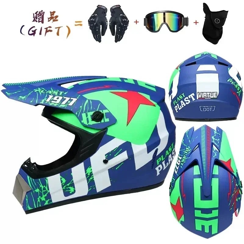 Motorcycle Helmet Full Face Racing Off Road Cross Motorcross Capacete Motocross Cascos Para Motos Mountain Downhill Bicycle DOT