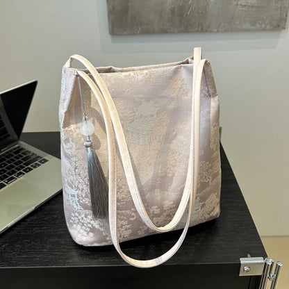 Women's Shoulder Bags New Chinese Style Temperament Elegant Advanced Retro Tote Bag Fashion Large Capacity All-match Handbags