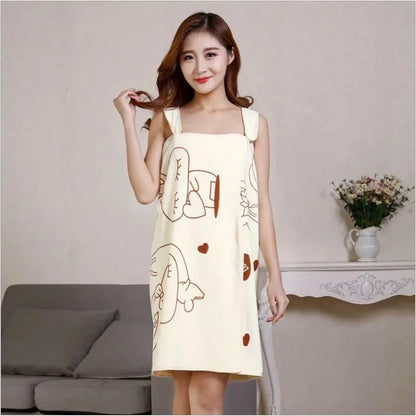 Wearable Bath Towel Superfine Fiber Bathroom Bathrobe Soft Absorbent Towel For Home Skin-Friendly Spa Beach Towels Home Textile