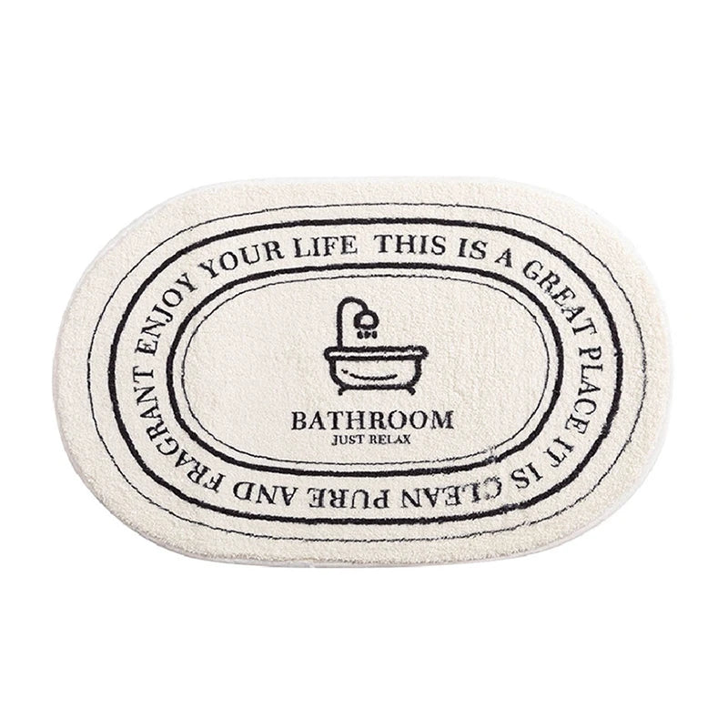 Non-Slip Bath Mat INS Style Doormat Absorbent Carpets Entrance Rug Balcony Floor Mats Living Room Bathroom Area Rugs 발매트