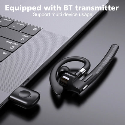 Bluetooth Earphones Hanging Ear Wireless Headphones Hands-free ENC Noise Reduction Driving Headset Single Ear Business Headset