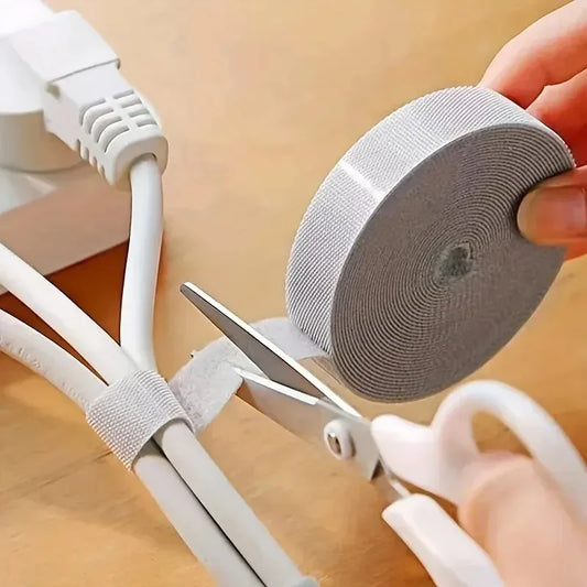 3-Meter Cable Organizer, Cable Management, Spool, Headphone andMouse Strap, Cable Management Accessories in Black, White...