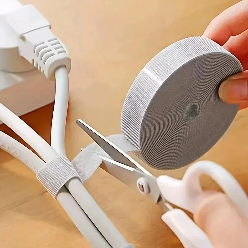 3-Meter Cable Organizer, Cable Management, Spool, Headphone andMouse Strap, Cable Management Accessories in Black, White...