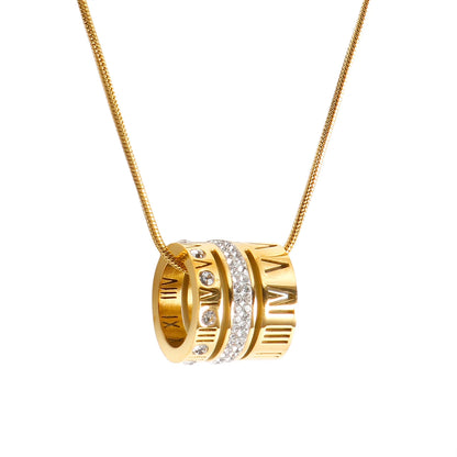 Stainless Steel Envelope Pendant Necklace Metal Waterproof Jewelry For Women