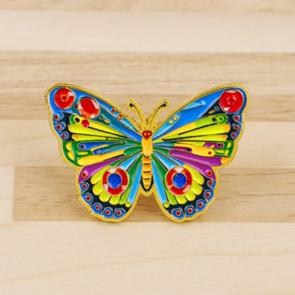 Colorful Caterpillar Butterfly Enamel Pins Animals Brooch Lapel Pin Badge on Backpack Clothing Accessories Fashion Jewelry Gifts