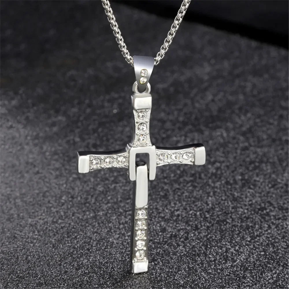 Luxurious European and American Personalized Men's Pendant Necklace New Fashion Punk Hip-hop Men's Necklace Jewelry Wholesale