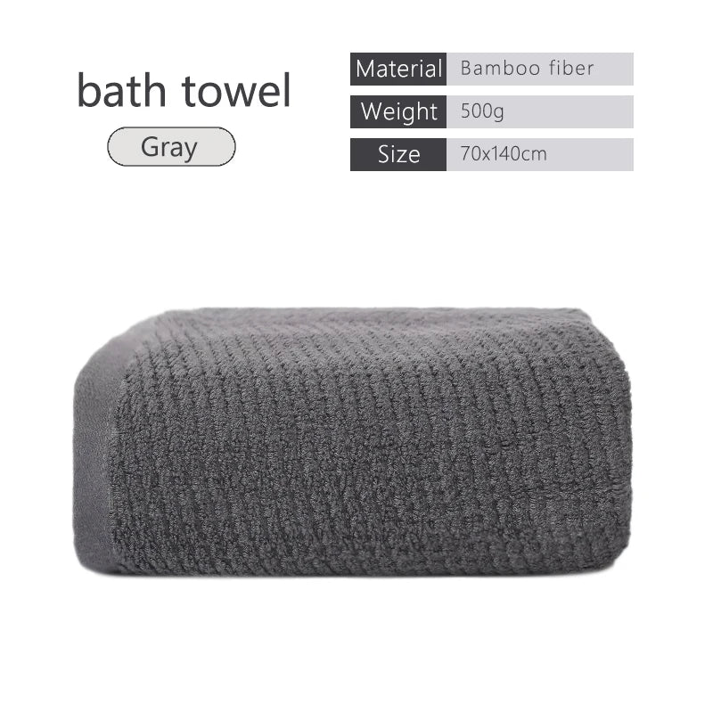 Bamboo Fiber Towels Sets Home Bath Towels for Adults Face Towel Thick Absorbent Luxury Bathroom Towels Hand Towels Quick Drying