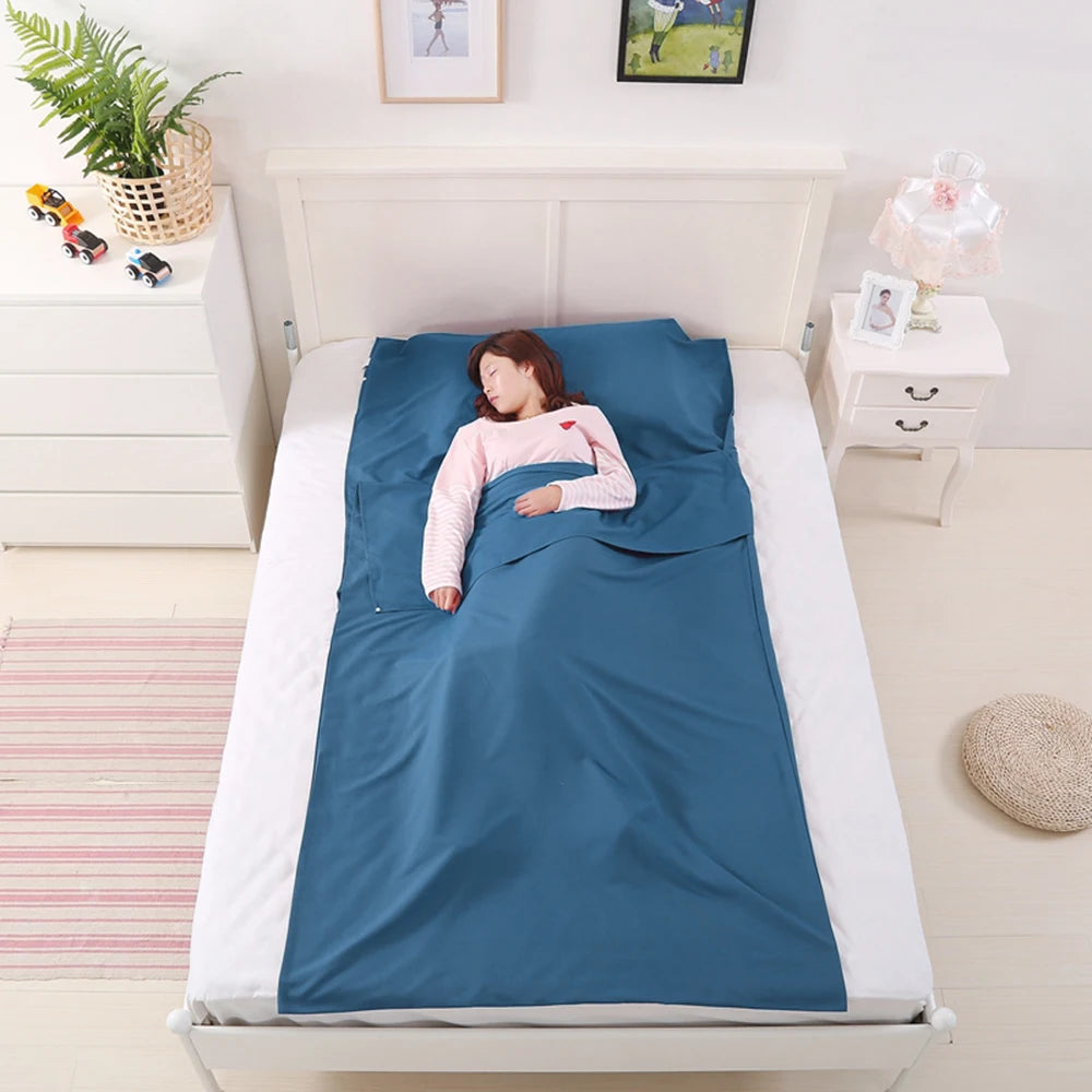 Outdoor Sleeping bag liner for travel Lightweight Sleeping Bag Liner Sleeping Sack Outdoor Camping Hotel Travel Sheet