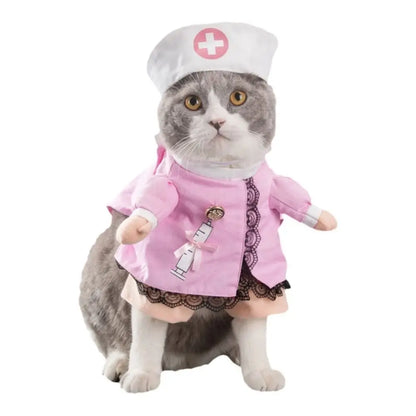Easy To Wear Halloween Pet Costume Soft Fabric Funny Dog Cosplay Clothing Pet Supplies Uniform Kitten Puppy Costume