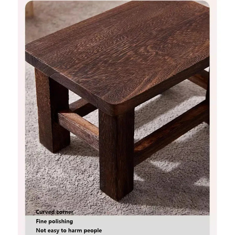 Solid Wood Stool Adult Shoe Changing Stool For Daily Household Kitchen Bathroom Living Room Garden Wooden Step Stool Supplies