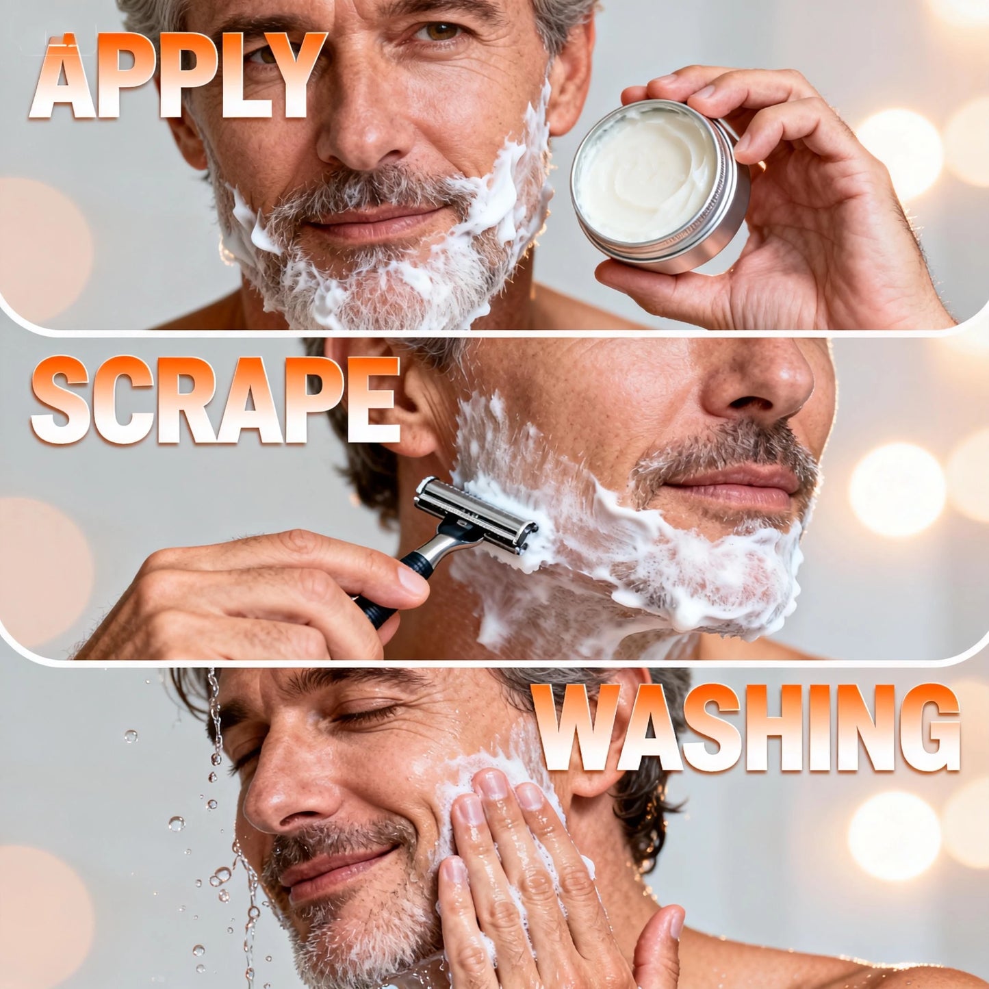 60g Men's Shaving Soap Contains Mint Extract, Olive Fruit Oil, Tocopherol, and Other Ingredients, Does Not Harm the Skin, Softens the Beard for a Smooth Shave, Has Thick and Fine Foam, Easily Softens the Beard, Making Shaving