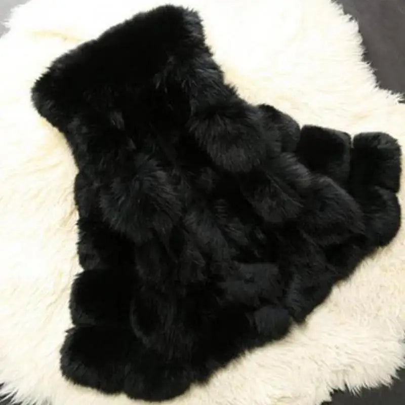 Woman Autumn Hot Sale Luxury Faux Fur Vests Female Winter Hot Sale Thick Warm Waistcoat Lady Coats Jackets Gilet Veste S-4XL