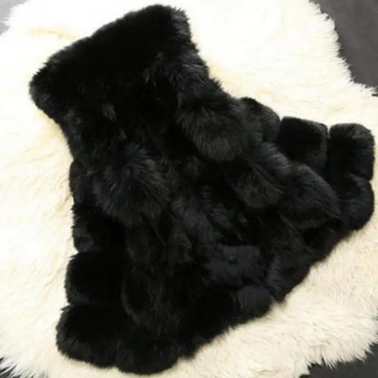 Woman Autumn Hot Sale Luxury Faux Fur Vests Female Winter Hot Sale Thick Warm Waistcoat Lady Coats Jackets Gilet Veste S-4XL