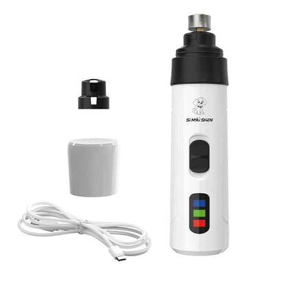 Dog Nail Grinders Painless USB Charging  Rechargeable Pet Nail Clippers Quiet Electric Dog Cat Paws Nail Grooming Trimmer Tools