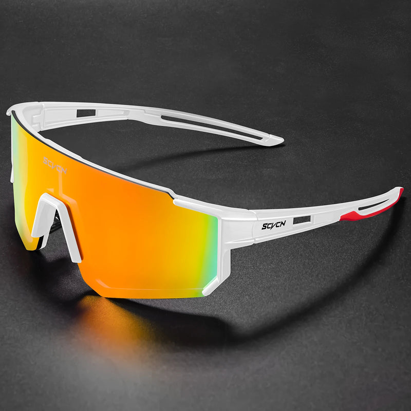 SCVCN Cycling Glasses Bike Sunglasses Men UV400 Eyewear Sports MTB Outdoor Goggles Bicycle Women Sunglasses Multi Color Riding