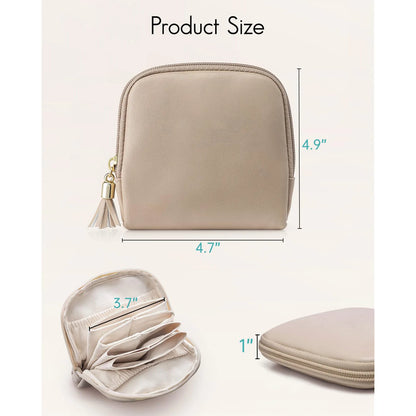 Portable Jewelry Bag Large Capacity Multiple Pockets Jewelry Organizer Bags Classified Jewelry Protective Case Coin Purse