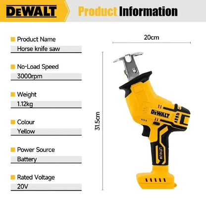 Dewalt 2800RPM Brushless Electric Saw Reciprocating Saw Multifunctional Metal Wood Pipe Cutting Saw Power ToolFor Dewalt battery