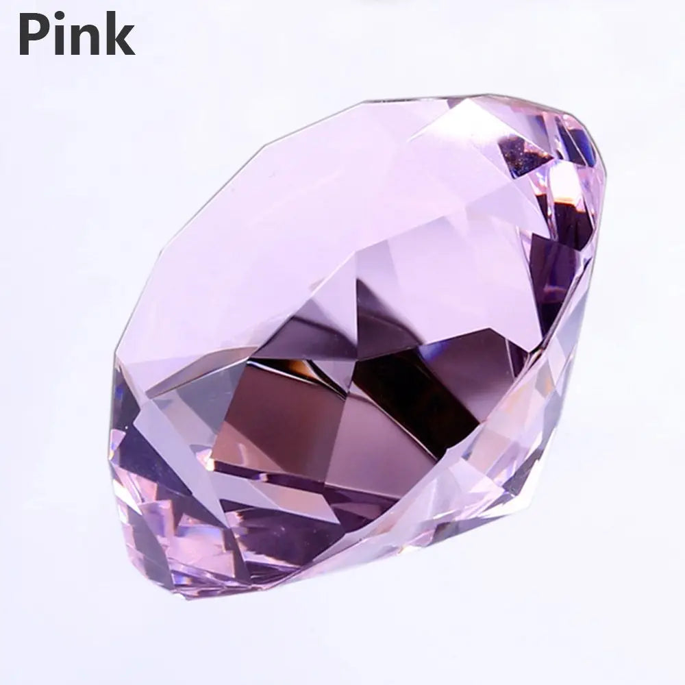 30mm Colorful Crystal Diamond Happy Birthday Wedding Decoration Event Party Supplies