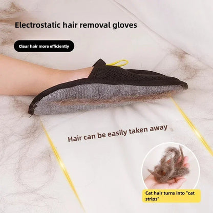 Pet Hair Removal Gloves Static Free Bidirectional Brushing Grooming Tool for Dog Cat Sofa Carpet Clothes Cleaning grooming glove