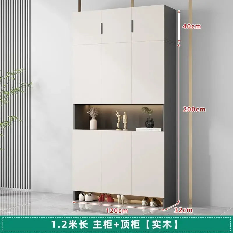 Living Room Shoe Cabinet Solid Wood Home Entrance Cabinet Display Household Door Locker Sideboards Szafki Do Salonu Furniture