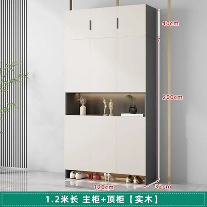 Living Room Shoe Cabinet Solid Wood Home Entrance Cabinet Display Household Door Locker Sideboards Szafki Do Salonu Furniture