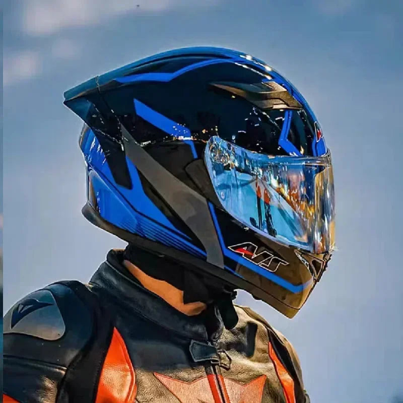 Motorcycle Helmet Full Face Double Lens Off-road Racing Helmet  Capacetes De Moto DOT Certification Motocross Cascos Para Motos