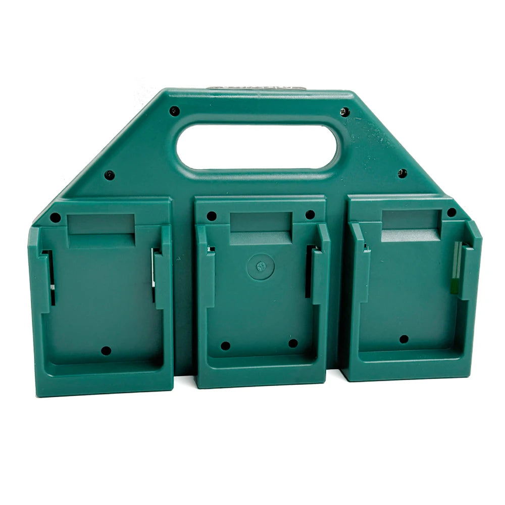 6-Slot Battery Carrying Holder for Makita 18V battery, Batteries Case Storage Organizer Rack, Portable Battery Caddy with Handle