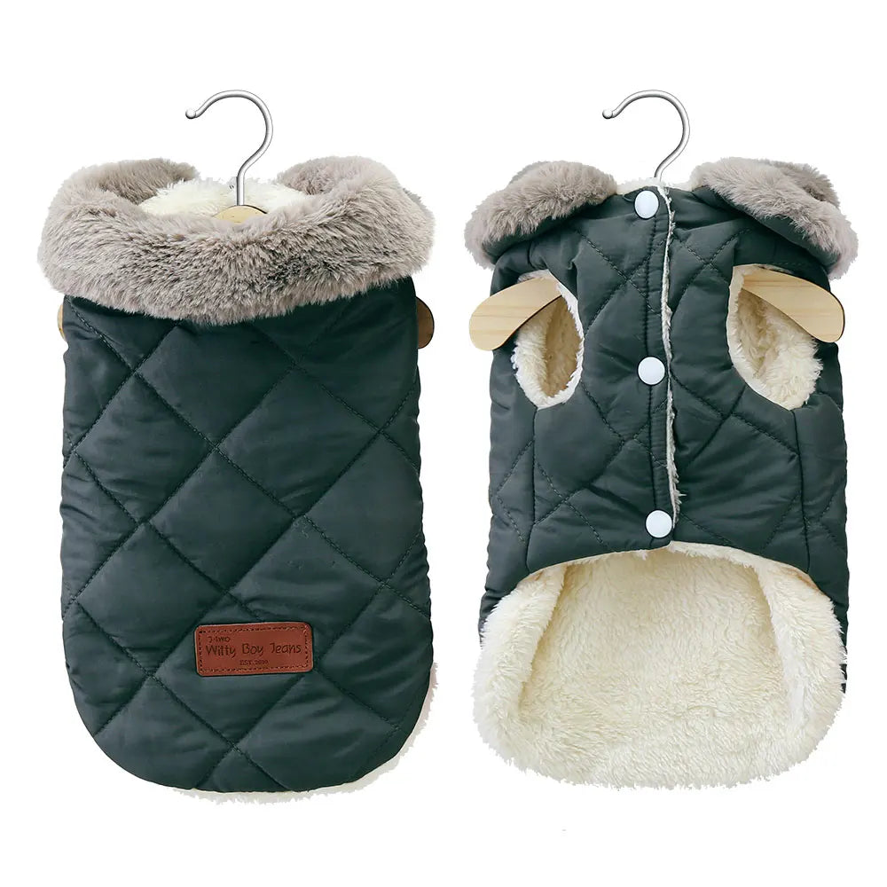 Winter Warm Pet Dog Jacket Clothes Pink Cute Small Medium Dogs Clothing Pet Puppy Cat Outfits French Bulldog Coat Vest Chihuahua