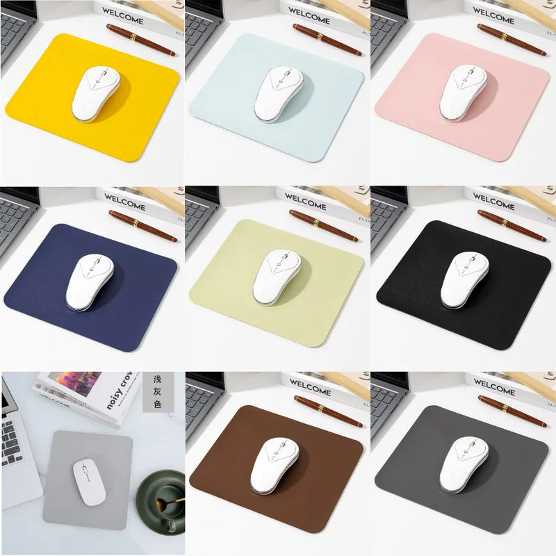 Small PU mouse pad Non-Slip Gaming Desktop Leather Mouse Pad Waterproof Anti-Scratch Easy To Clean Mat For PC Laptop Desktop