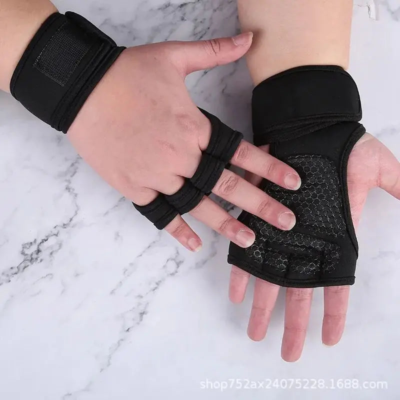 New Training Sport Gloves for Men Women Workout Gloves Fitness Body Building Weightlifting Gym Hand Wrist Palm Protector Gloves