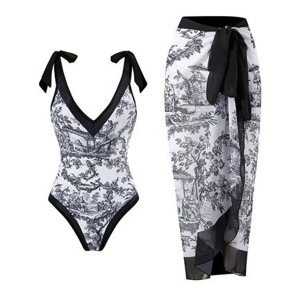 2023 New Arrival Push Up Women Bikini Set Floral Printed Ruffle Bikinis Strappy Bandage Swimwear Brazilian Biquini Bathing Suit