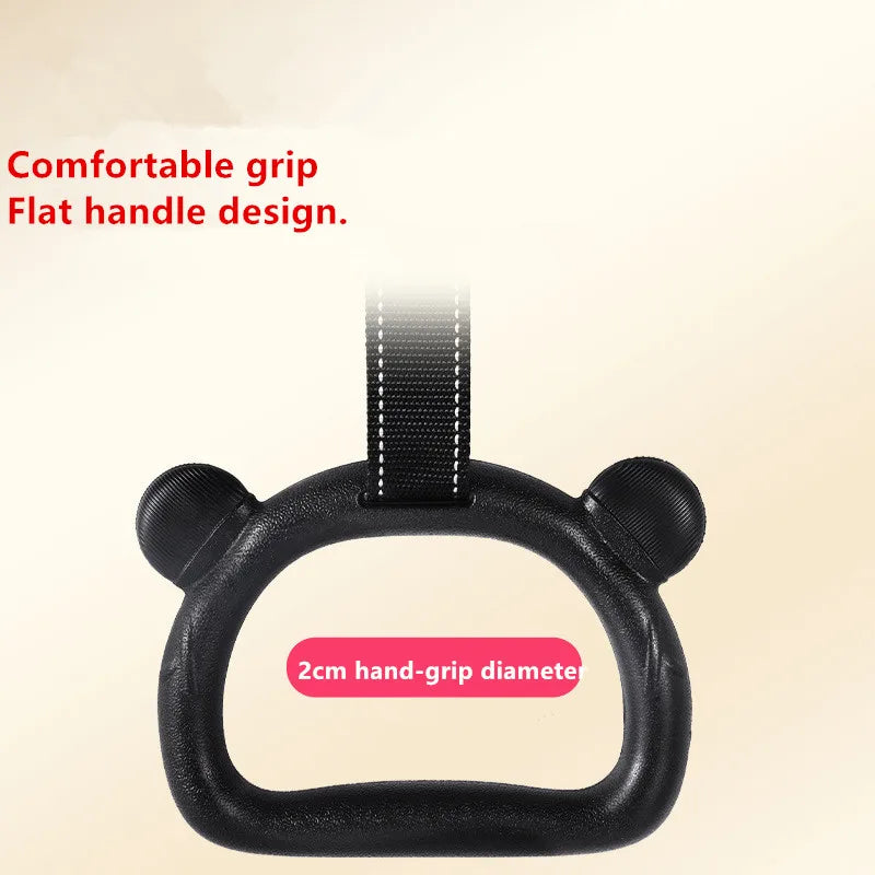 Gymnastics Rings Kid Sport Toy Non-Slip Gym Rings With Swing Adjustable Straps Pull-up Workout Gymnastics Fitness Equipment Toy