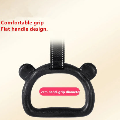 Gymnastics Rings Kid Sport Toy Non-Slip Gym Rings With Swing Adjustable Straps Pull-up Workout Gymnastics Fitness Equipment Toy