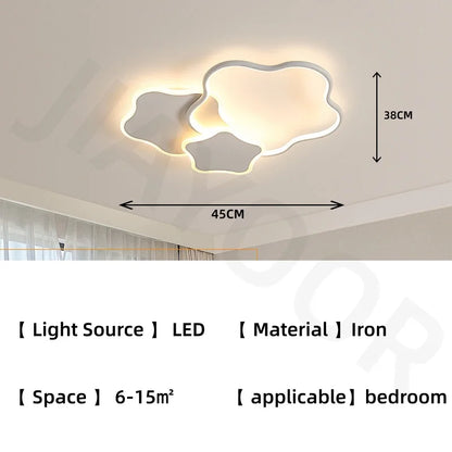 Bedroom ceiling light modern simple lighting fixtures creative main light children's room full spectrum eye protection LED light
