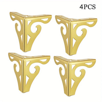 12cm modern design hollowed out furniture sofa legs chrome metal furniture style table coffee table cabinet TV stool sofa legs