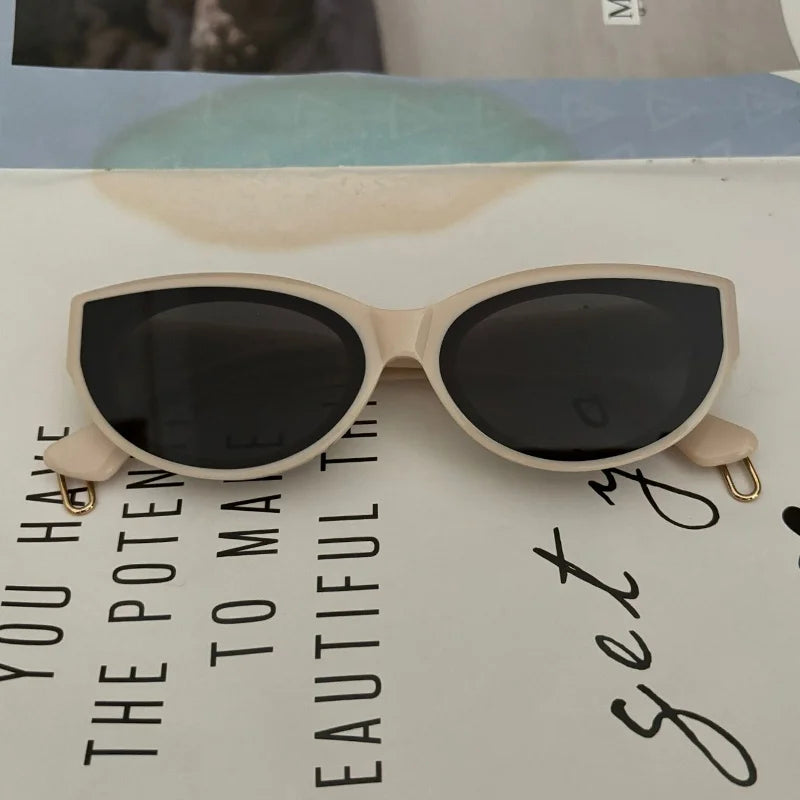 GAMBLE MONSHER Driving Sunglasses Women's UV Protection Large Small Faces Sunscreen Fashionable round Frame Glasses