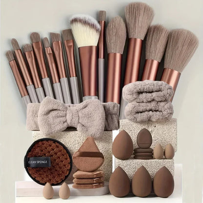 20/40PC makeup tool set large and small beauty sponges for flawless makeup application and removal of makeup full set of tools