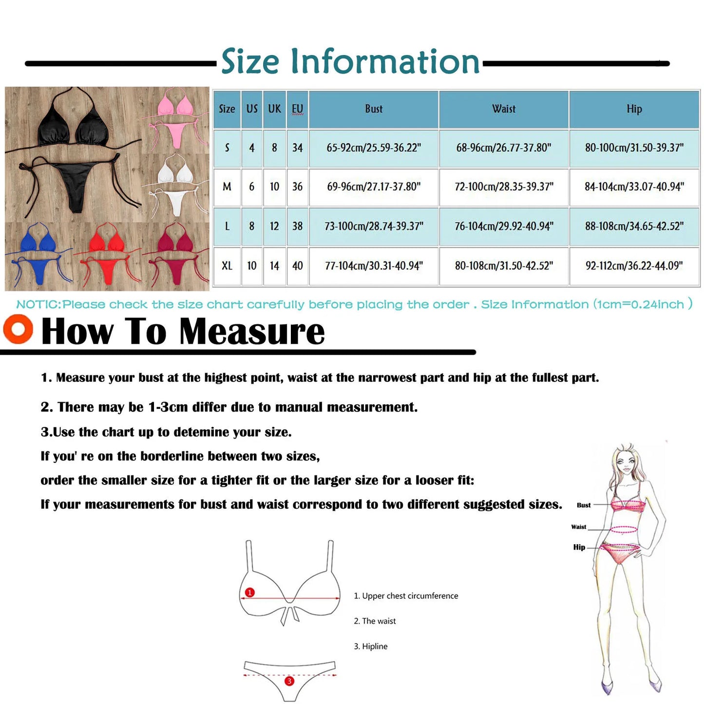 Tie Sexy Thong Bikini Set Side Swimsuit Bandage Style Swimwear Split Strap Adjustable Solid Color Female Summer Beach Bikini Set