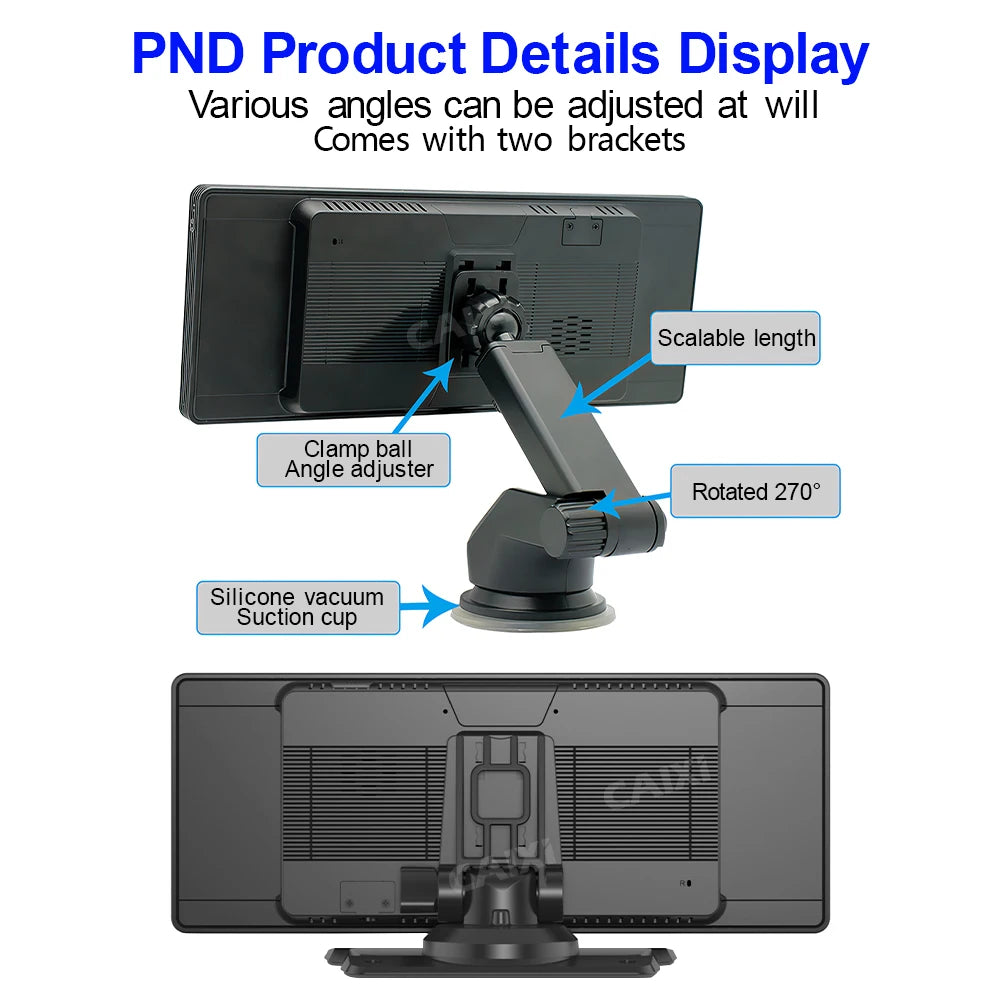 10.26" Wireless Carplay Android Auto Mirror Car Radio Multimedia Video Player Stereo Universal Carplay Android Auto Screen 1din