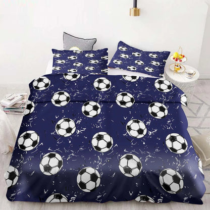 Football Duvet Cover Set Comforter Bedding 3d Children'S Bedding Set 3-Piece 1 Quilt Cover King Size